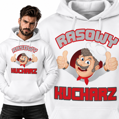 BLUZA ŚMIESZNA Z KAPTUREM RASOWY KUCHARZ